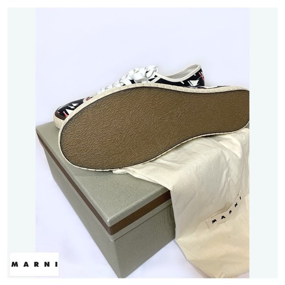 MARNI  Printed Canvas Sneakers - Picture 4 of 5